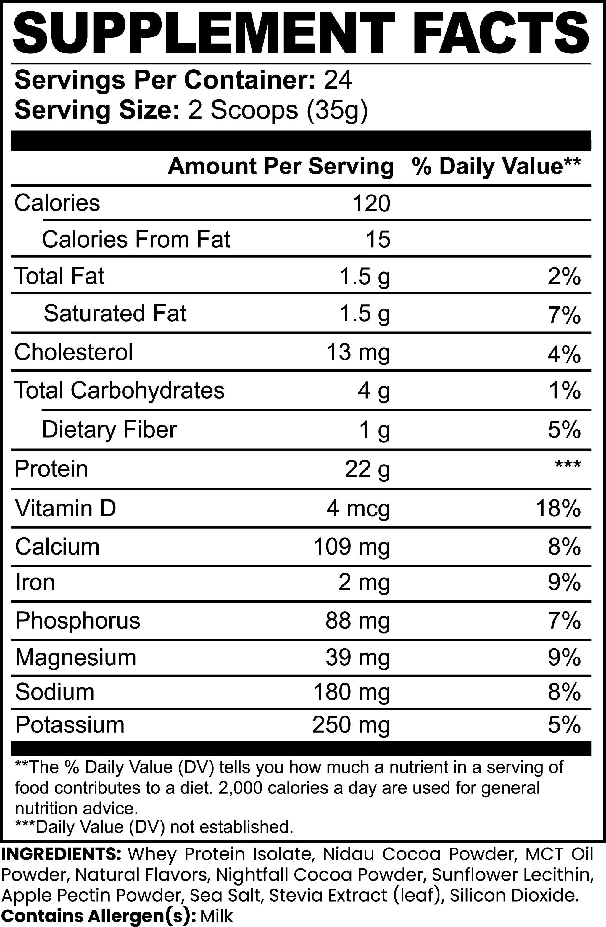 SWOLE WHEY ISOLATE (Hot Cocoa)