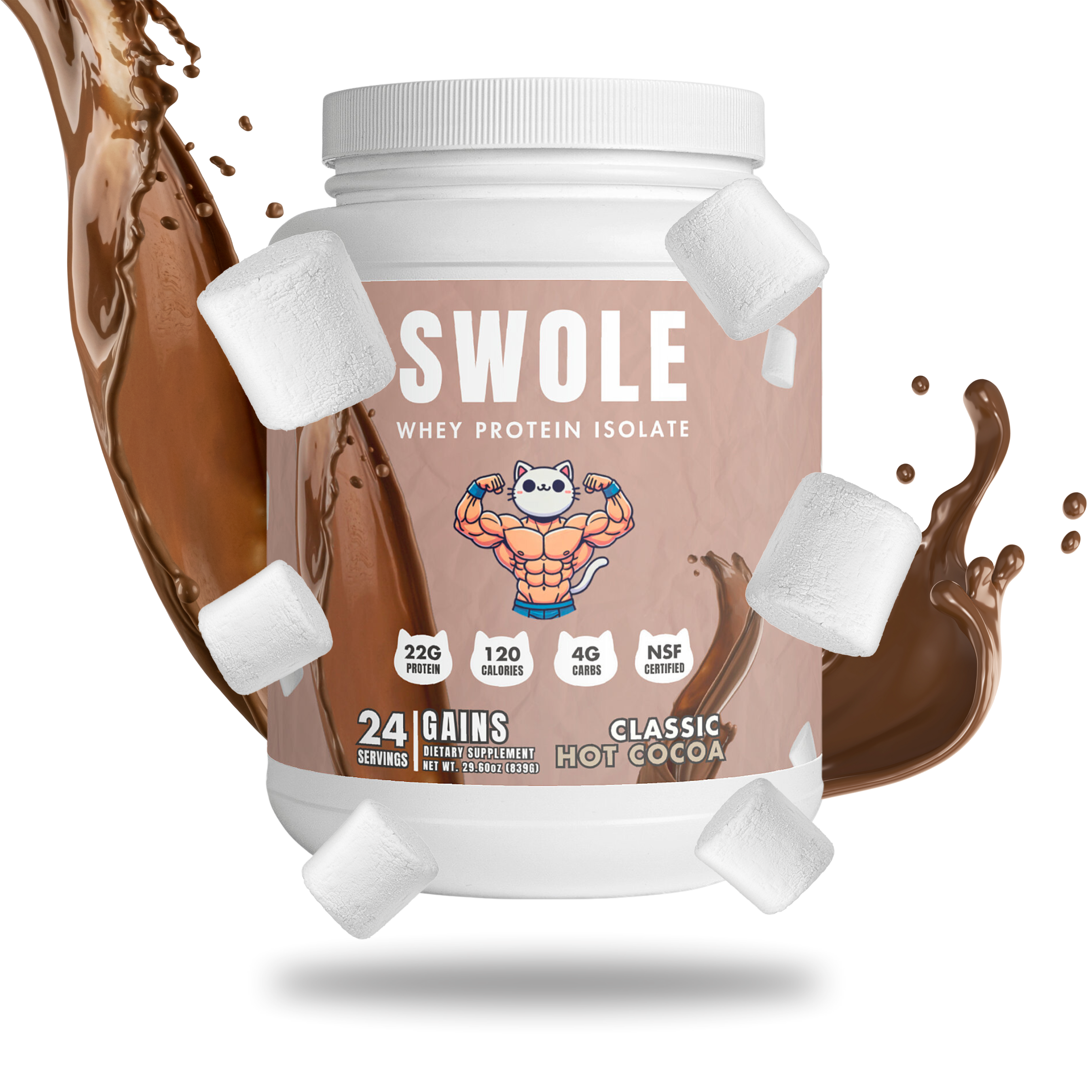 SWOLE WHEY ISOLATE (Hot Cocoa)